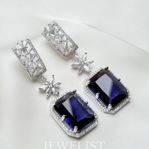 Statement Gemstone Dangle Earrings – Jewelist.pk