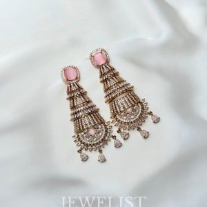 Dynasty Cascade Earrings Blush Pink