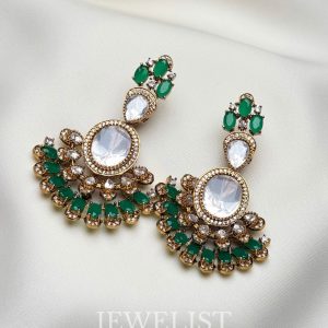 Chandbali earrings and necklace set Jewelist Jewellery