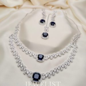 Willow Bloom Set in blue by Jewelist.pk