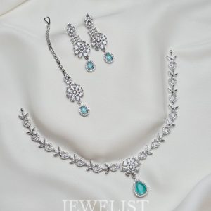 Petal Cascade Set Aqua – Jewelist.pk