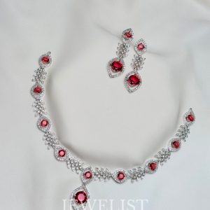 Vine & Blossom Set Red – Jewelist.pk