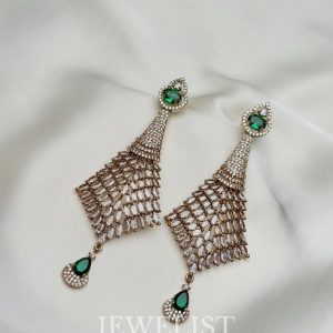 Willow Emerald Earrings by Jewelist.pk