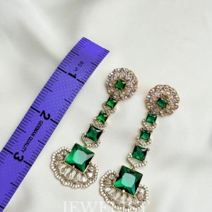 Forest Raindrop Earrings by Jewelist.pk