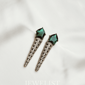 Crown Cone Earrings – Statement Artificial Jewellery Earrings by Jewelist.pk