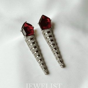 Crown Cone Earrings – Statement Artificial Jewellery Earrings by Jewelist.pk