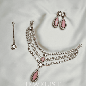 Roseate Cascade Necklace Set