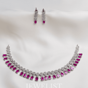 Fringe Crystal Necklace – Festive Pakistani artificial jewellery