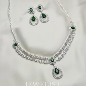 Silver Ivy Chandelier Set