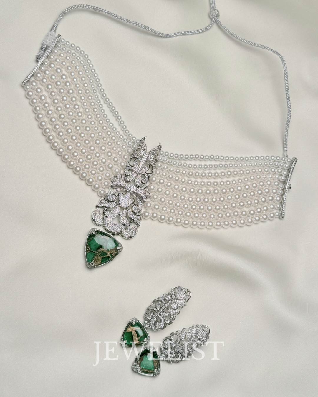 Luxe Forest Pearl Guluband