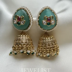 Turquoise Meena Set