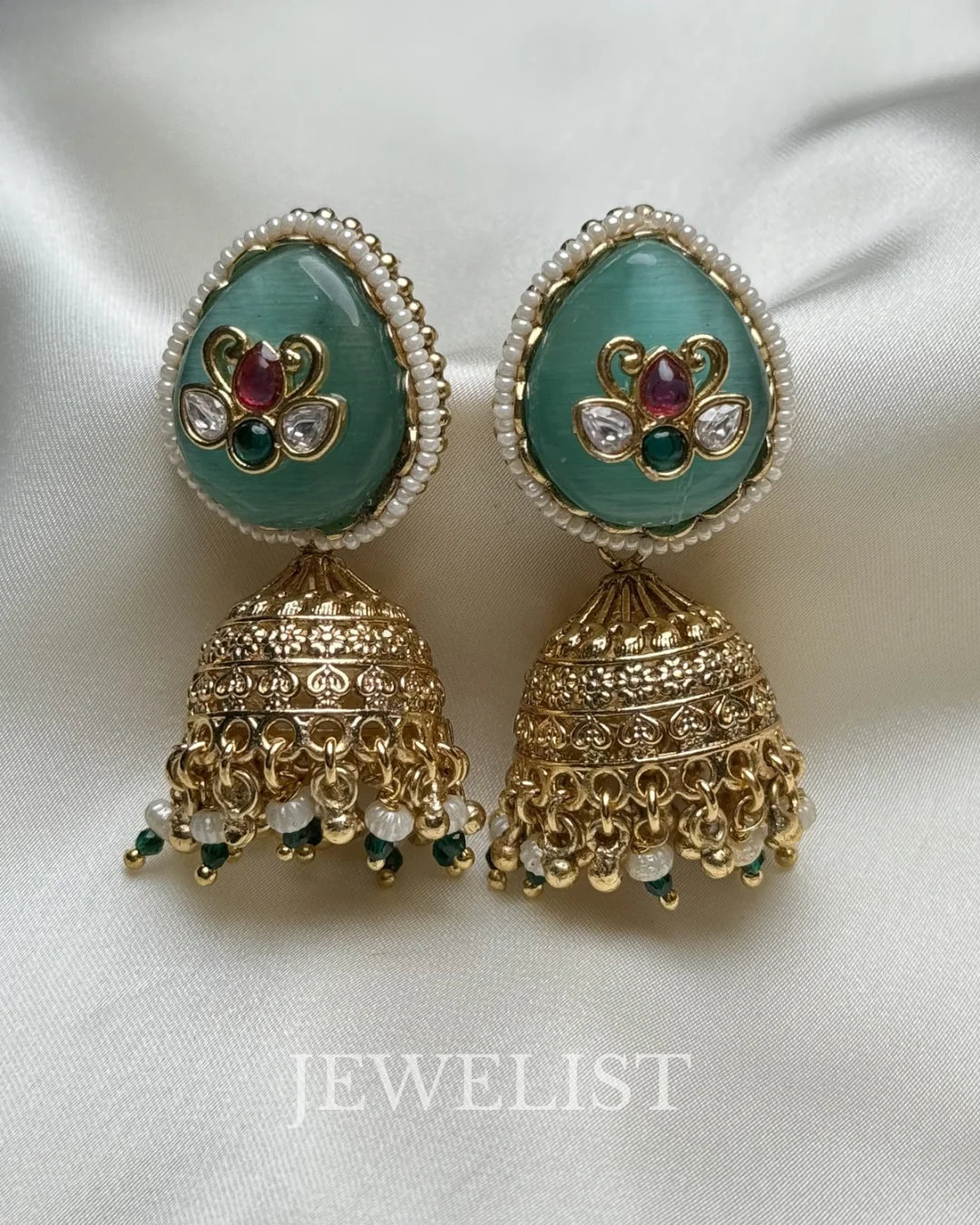 Turquoise Meena Set