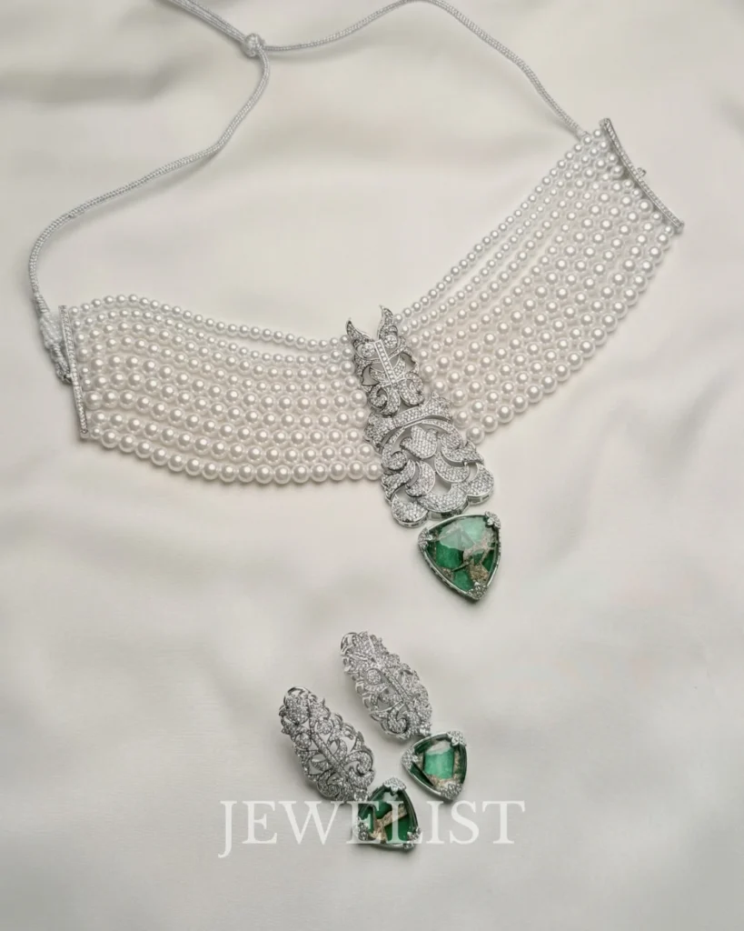 Luxe Forest Pearl Guluband