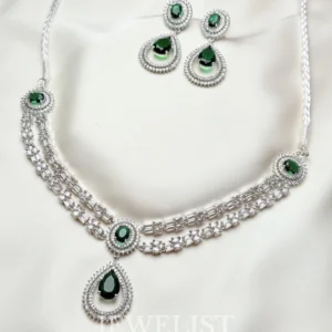 Silver Ivy Chandelier Set