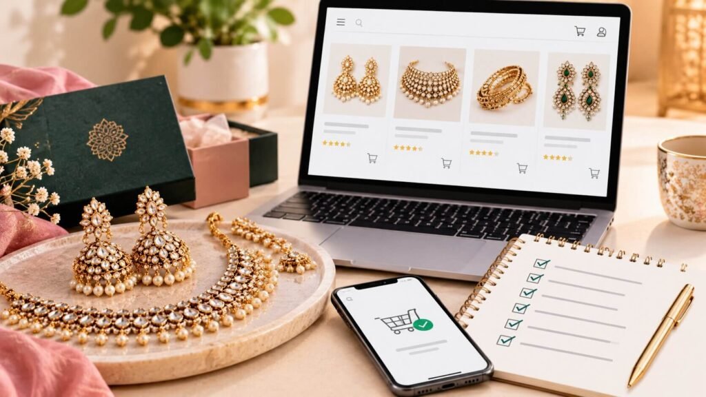 Artificial jewellery online shopping blog banner