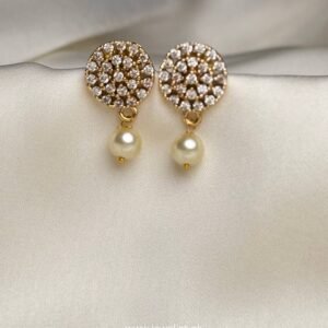 Rosette Trail Mala Set gold-tone necklace with repeating sparkling floral clusters